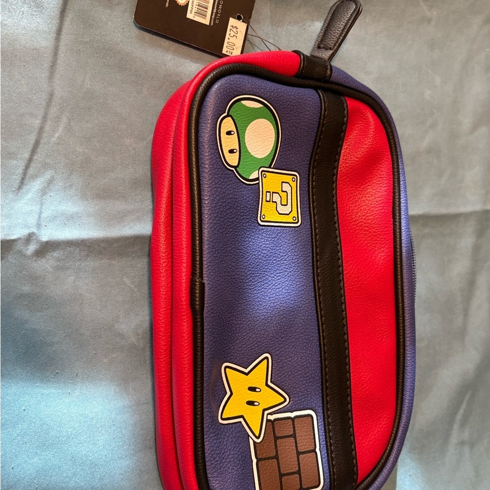 Red and Blue Nintendo Themed Pouch